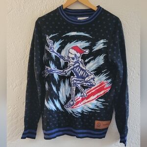 Tipsyelves Collab With Ballast Point Surfer Skelton Sweater Size Medium